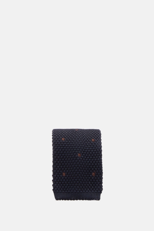 POLKA DOTS SILK KNIT TIE