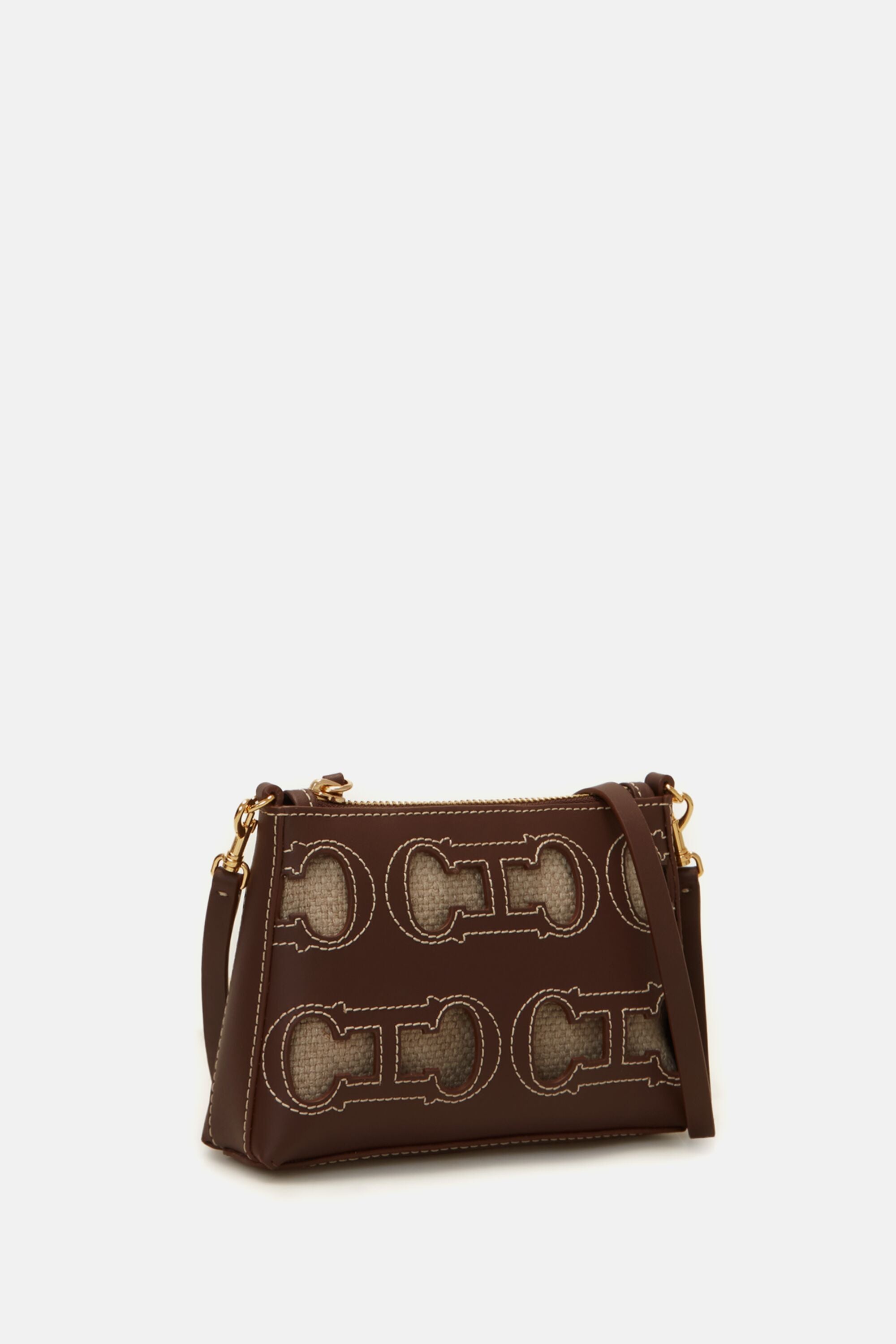Doma Insignia | Crossbody wallet coffee - CH Carolina Herrera