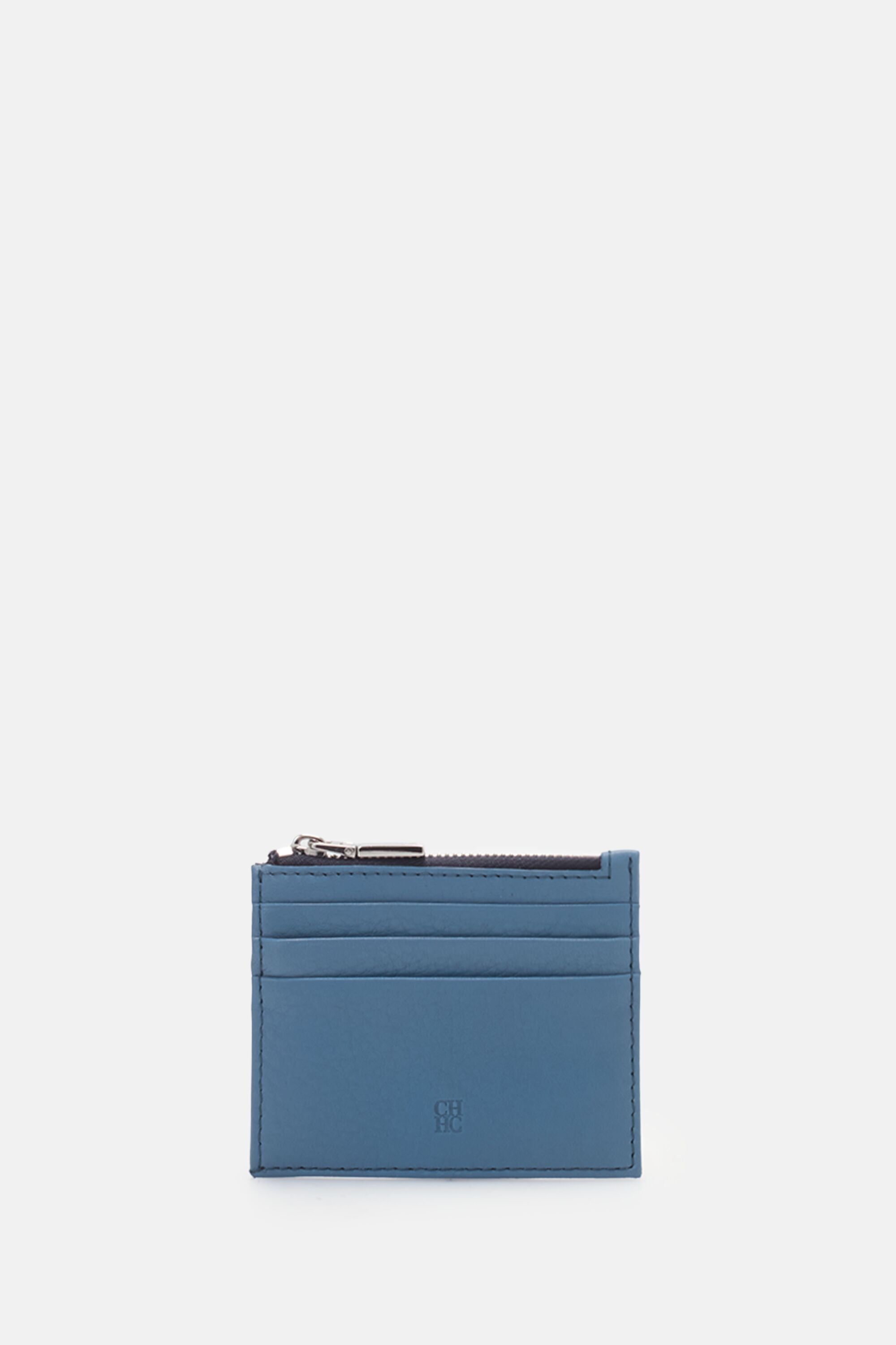 Factory | Zipped Card Holder grayish blue - CH Carolina Herrera