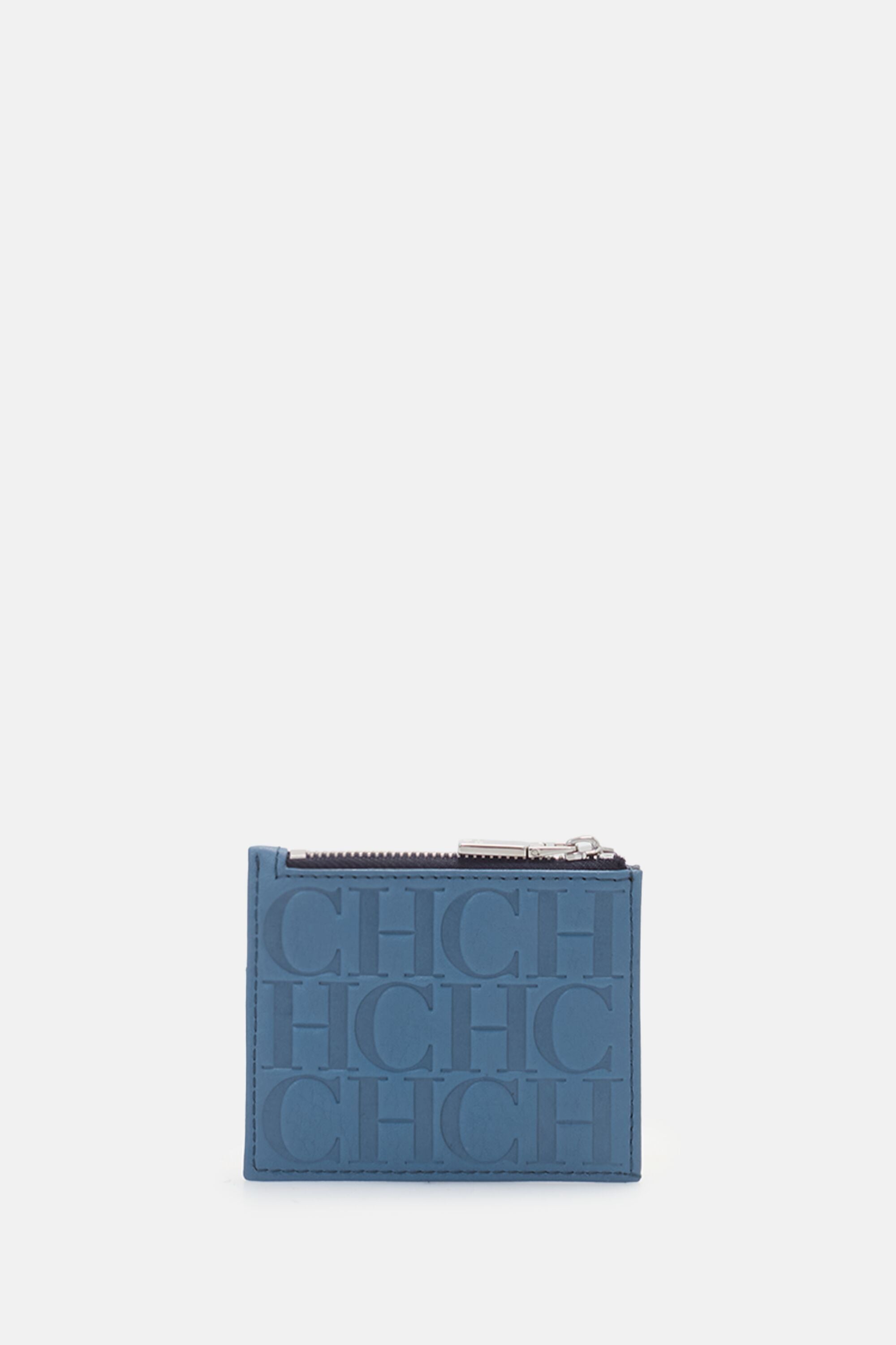 Factory | Zipped Card Holder grayish blue - CH Carolina Herrera