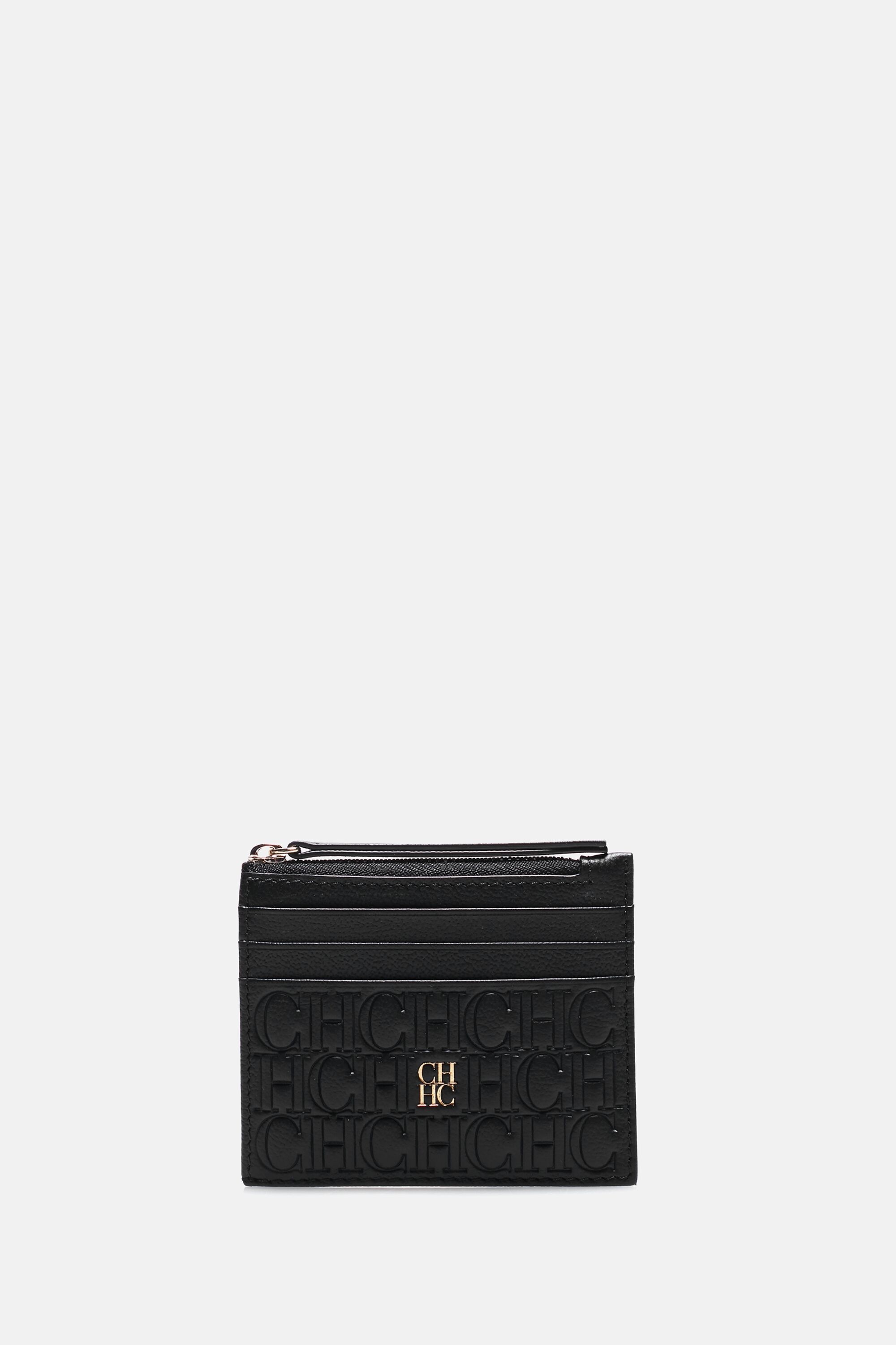 Editors | Zipped card holder black - CH Carolina Herrera United States