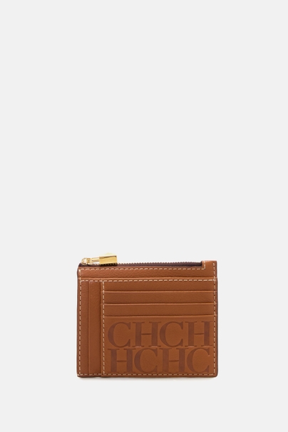 Factory Locked | Zipped Card Holder - COGNAC