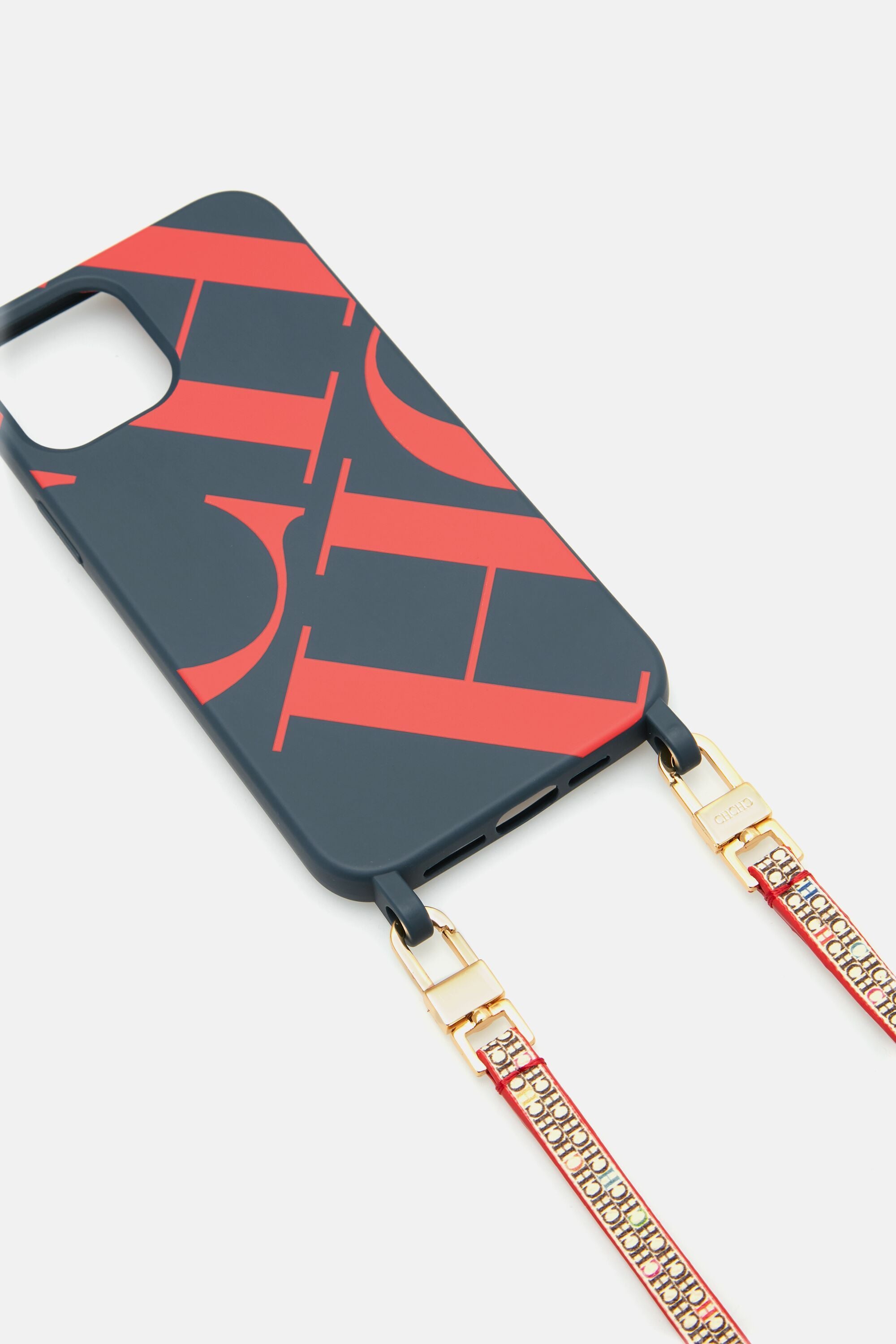 Traveller  iPhone 13 Pro Max hanging case navy/red - CH Carolina Herrera  United States