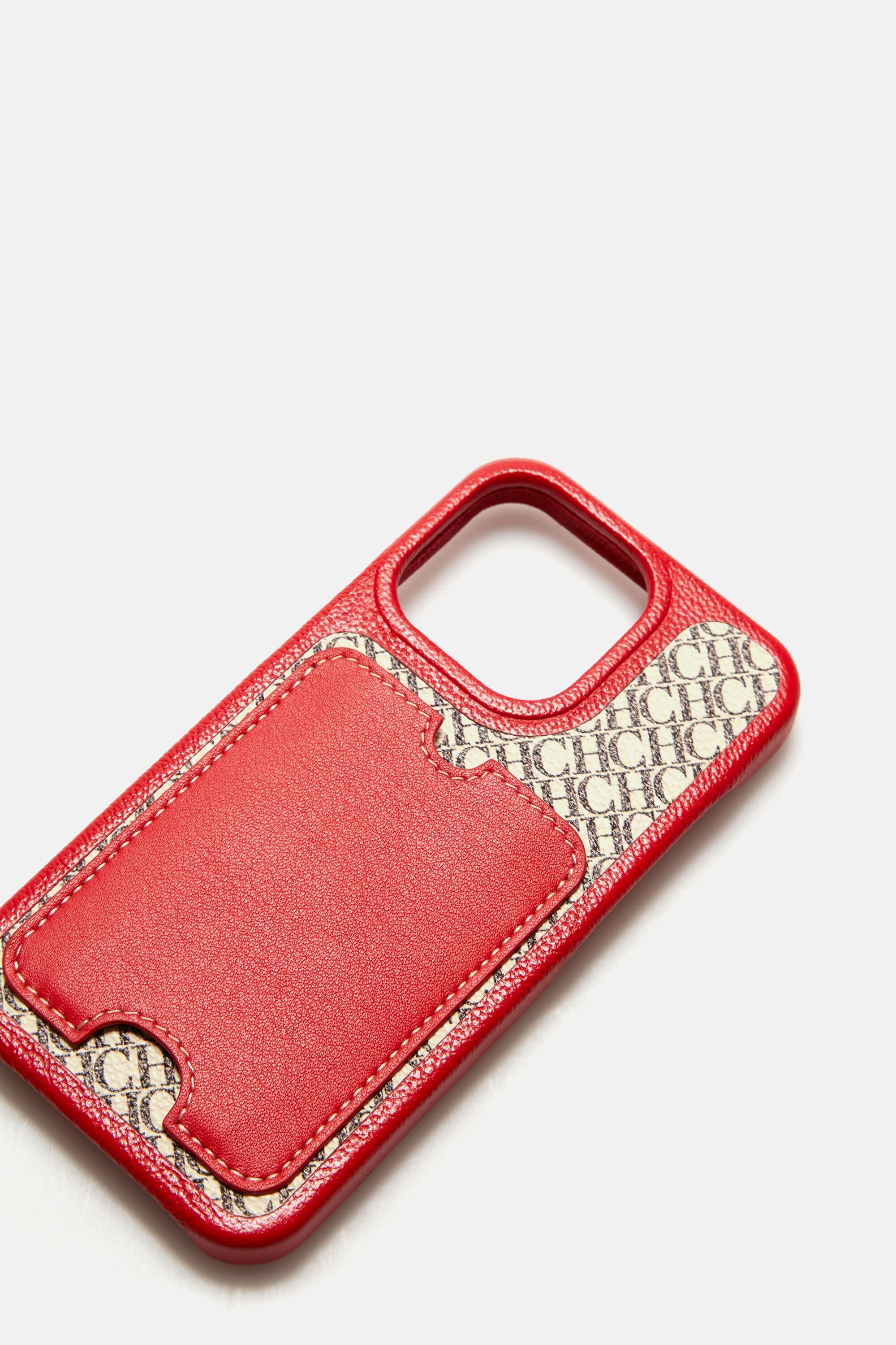 Traveller  iPhone 13 Pro Max case red/micro caracas - CH Carolina Herrera  United States