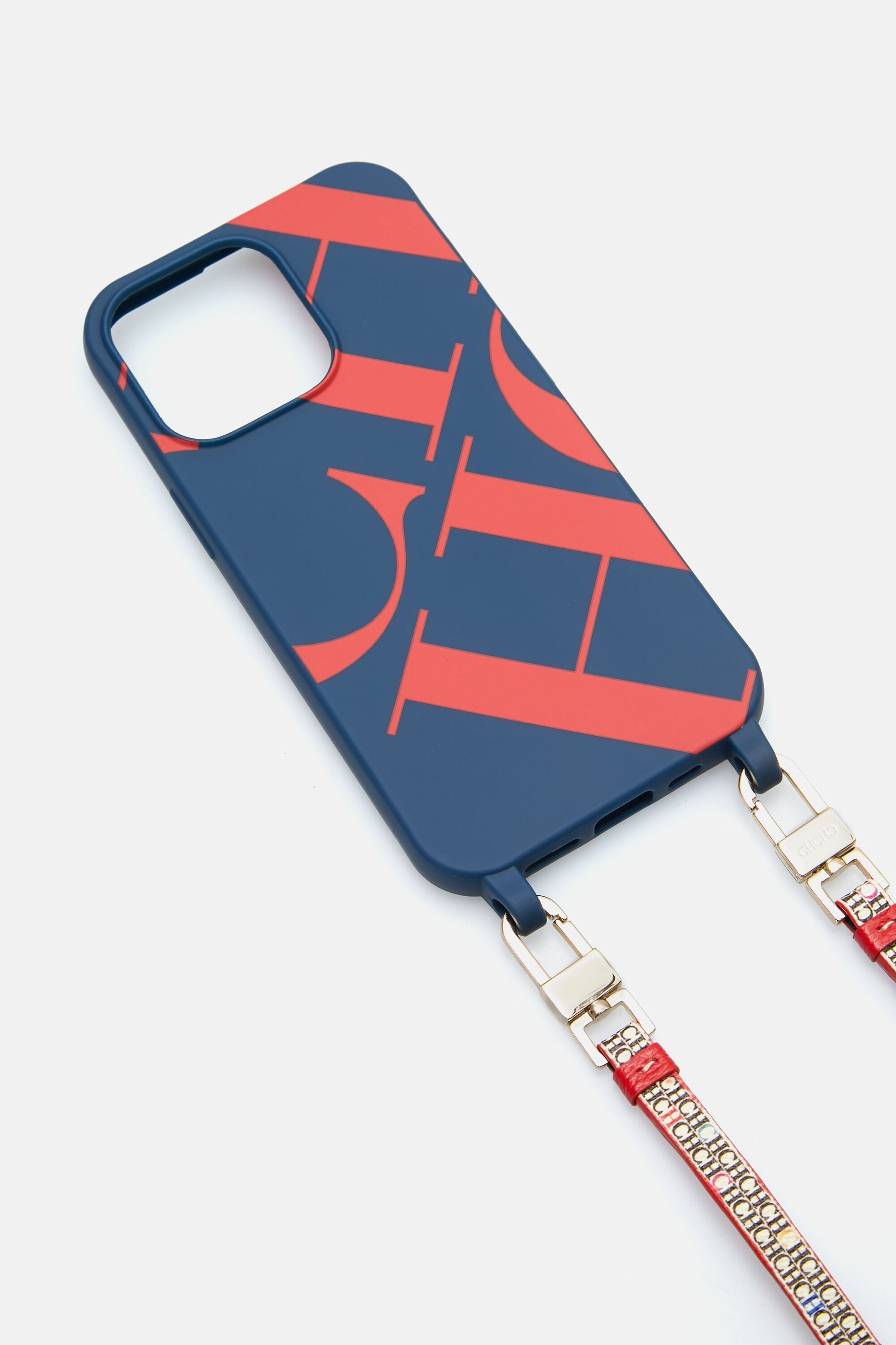 Traveller  iPhone 13 Pro Max hanging case navy/red - CH Carolina Herrera  United States