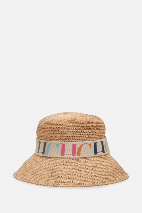 CH RAFFIA BUCKET HAT