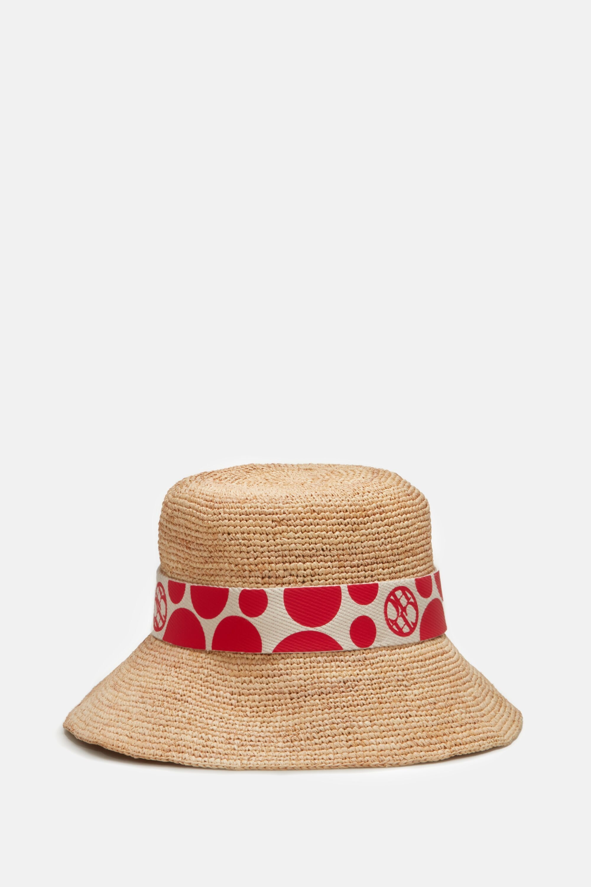 CH Dots raffia bucket hat