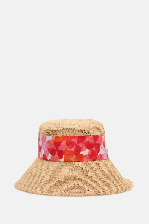 JASMINE RAFFIA BUCKET HAT