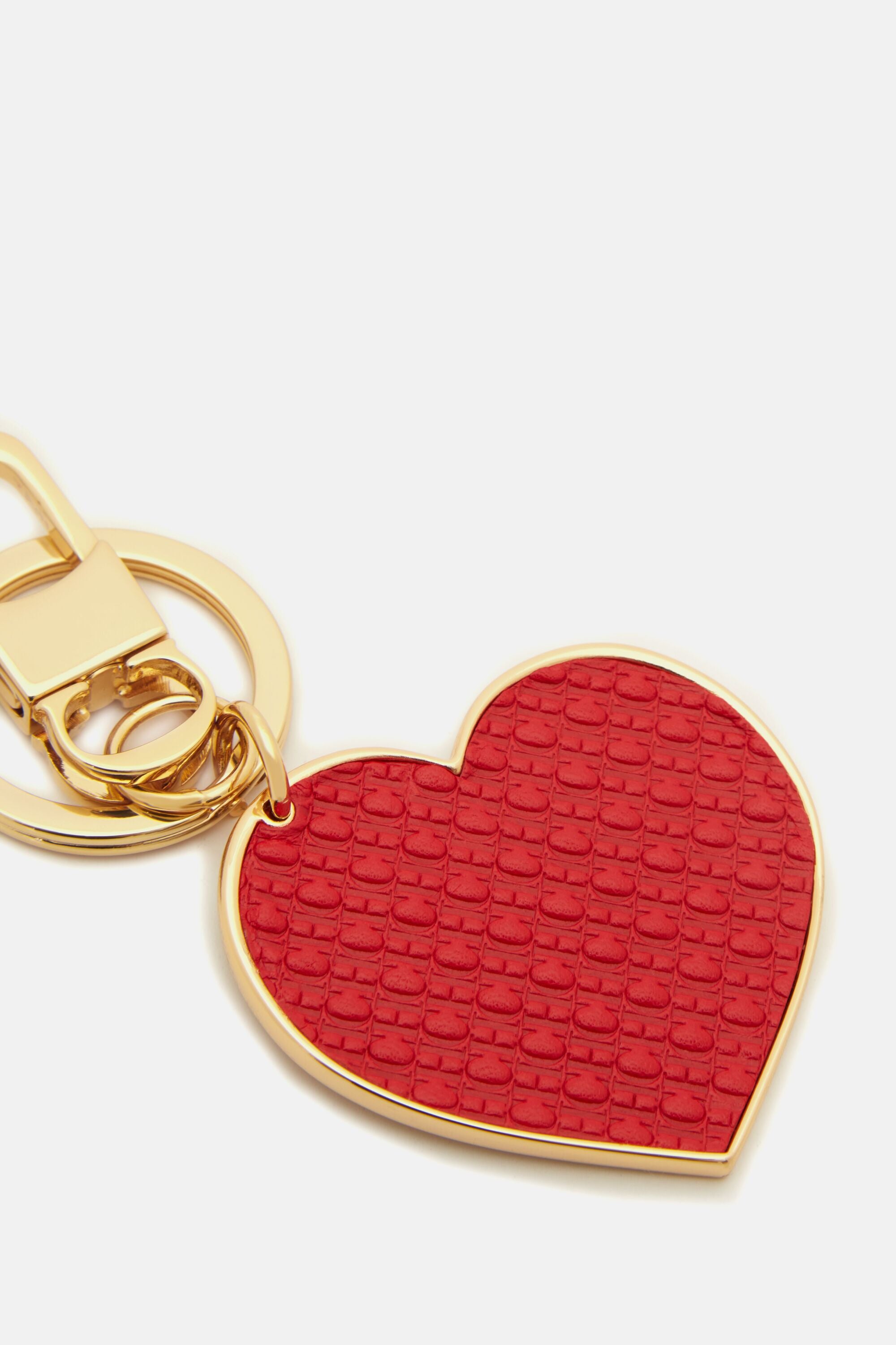Carolina Herrera CH Logo Red Enamel Gold Tone Heart Pendant Necklace  Carolina Herrera