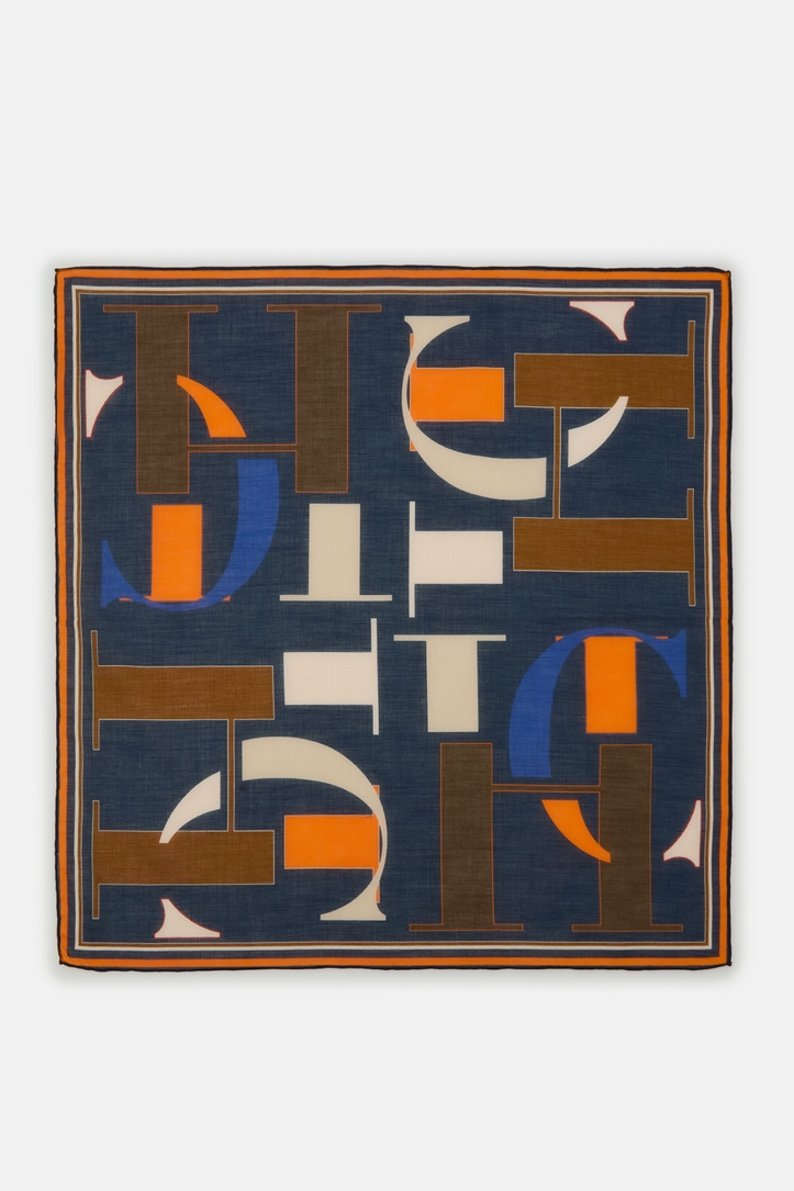 Initials Puzzle 53 Silk Bandana