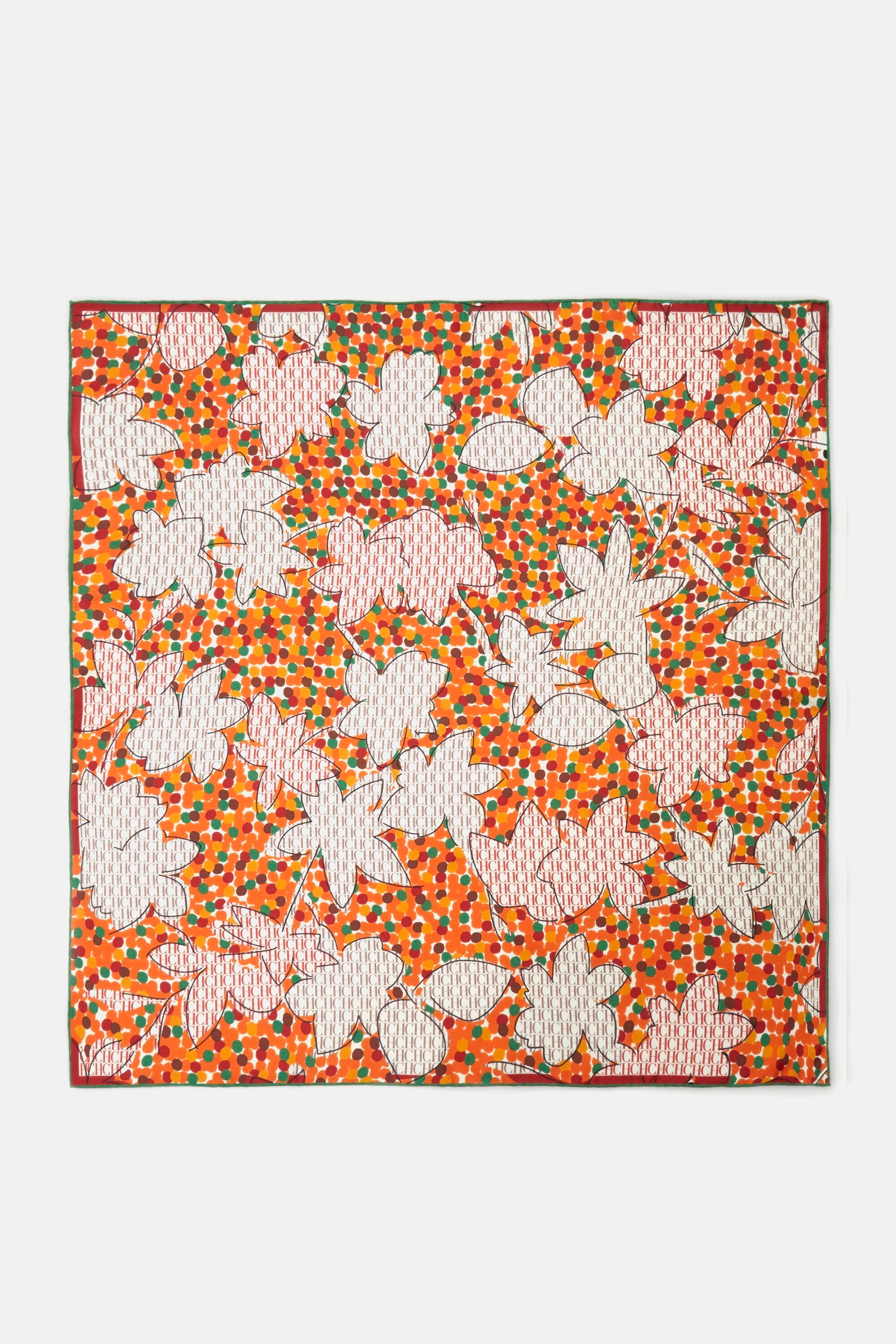 Jasmine Dots 90 silk scarf