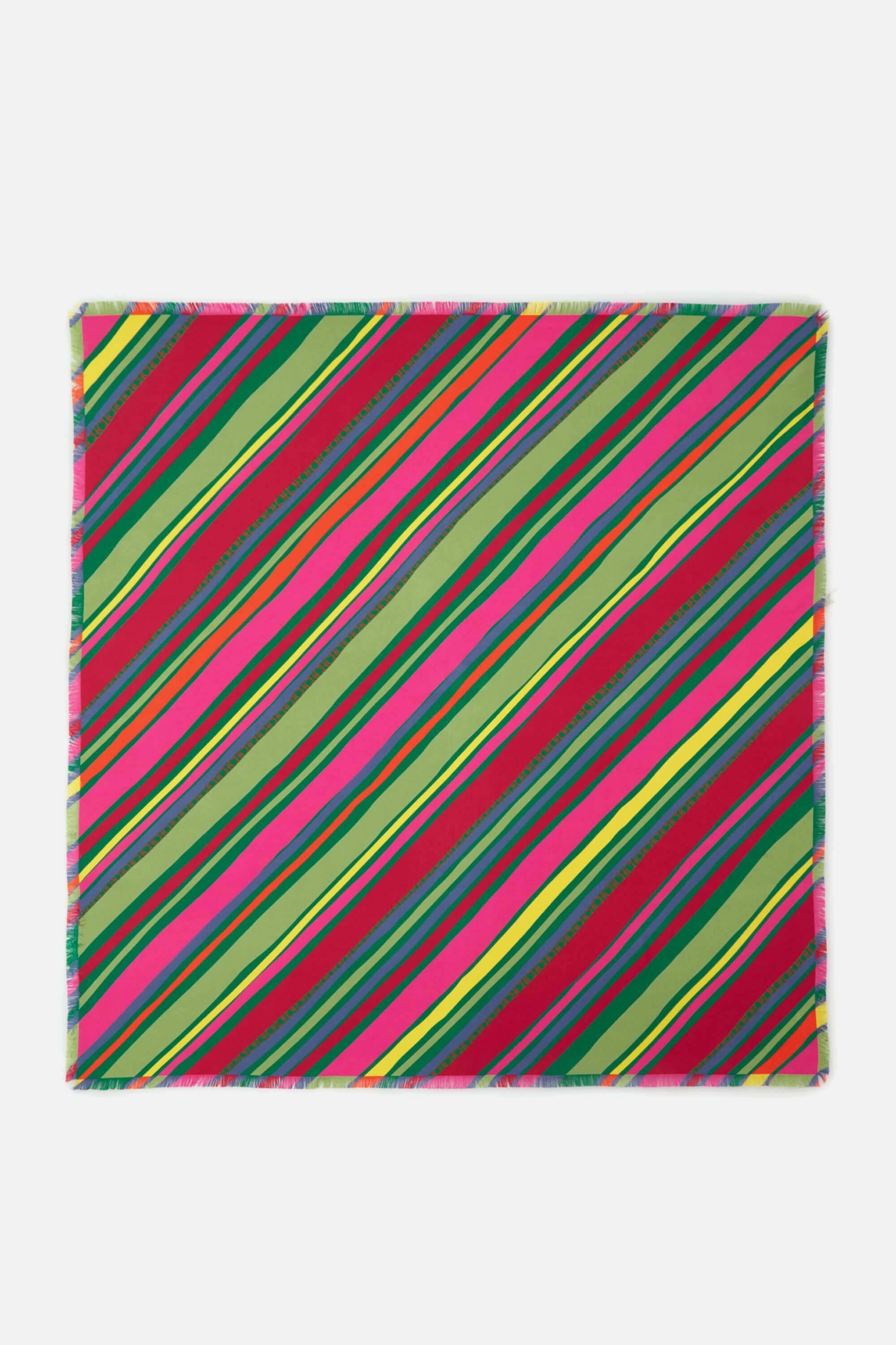 CH Multicolor Stripes 90 silk scarf