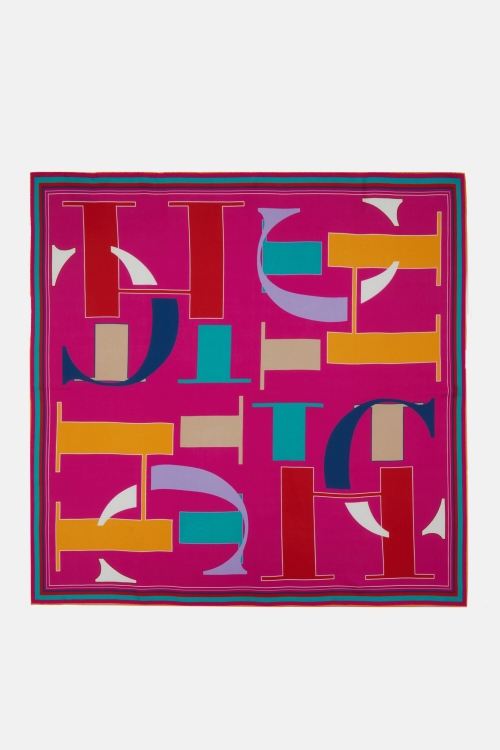 INITIALS PUZZLE 90 SILK SCARF