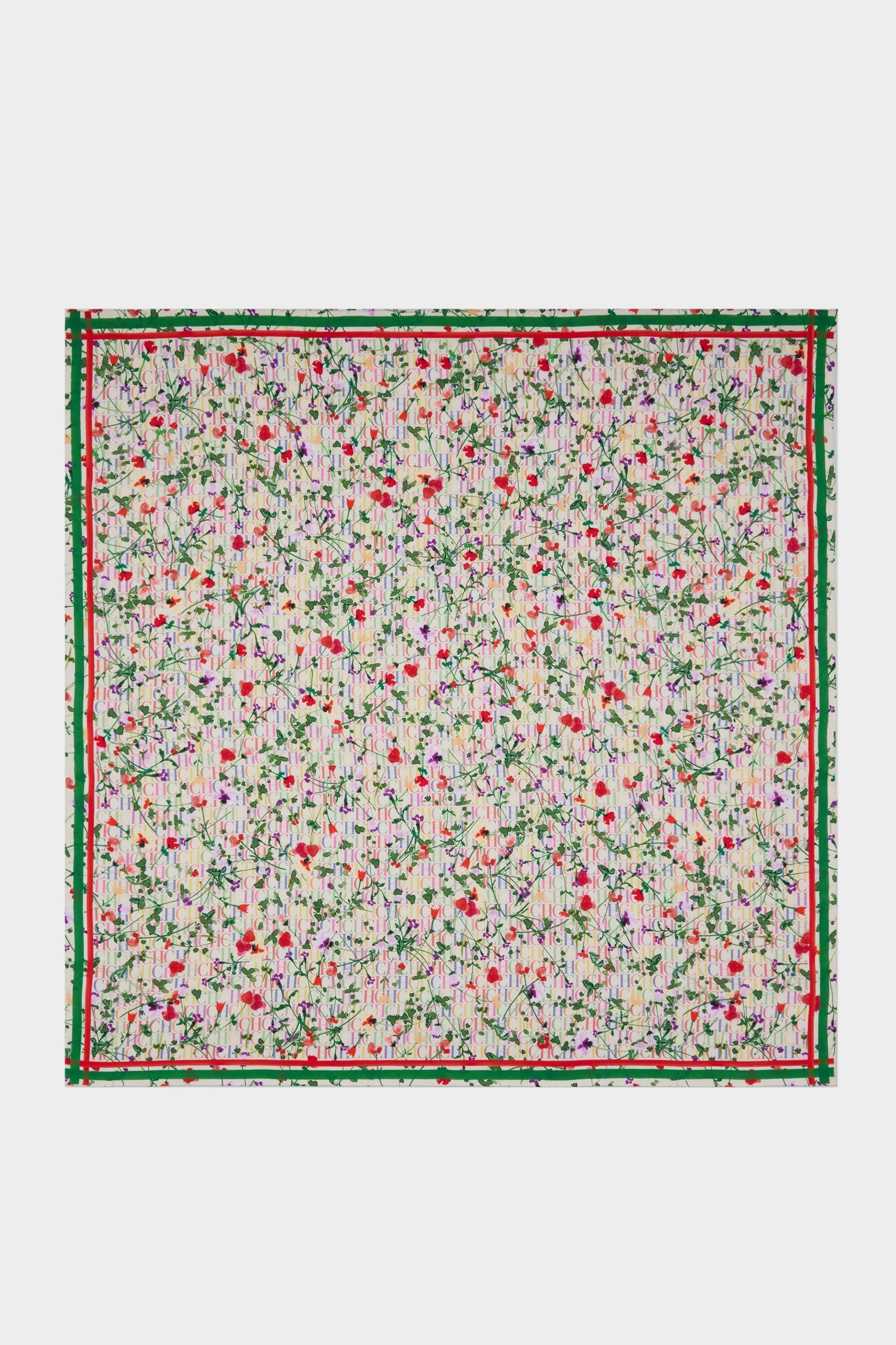 CH Secret Garden 90 Silk Scarf