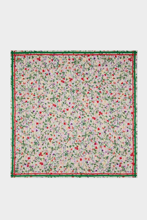 CH SECRET GARDEN 90 SILK SCARF