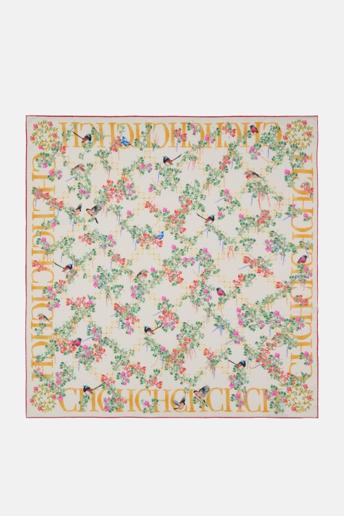 ROSETTA INSIGNIA IVY 90 SILK SCARF