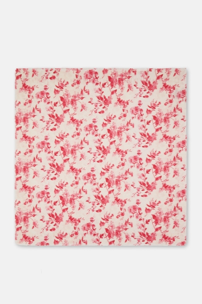 Jasmine Sonata 90 Silk Scarf - PINK/BEIGE