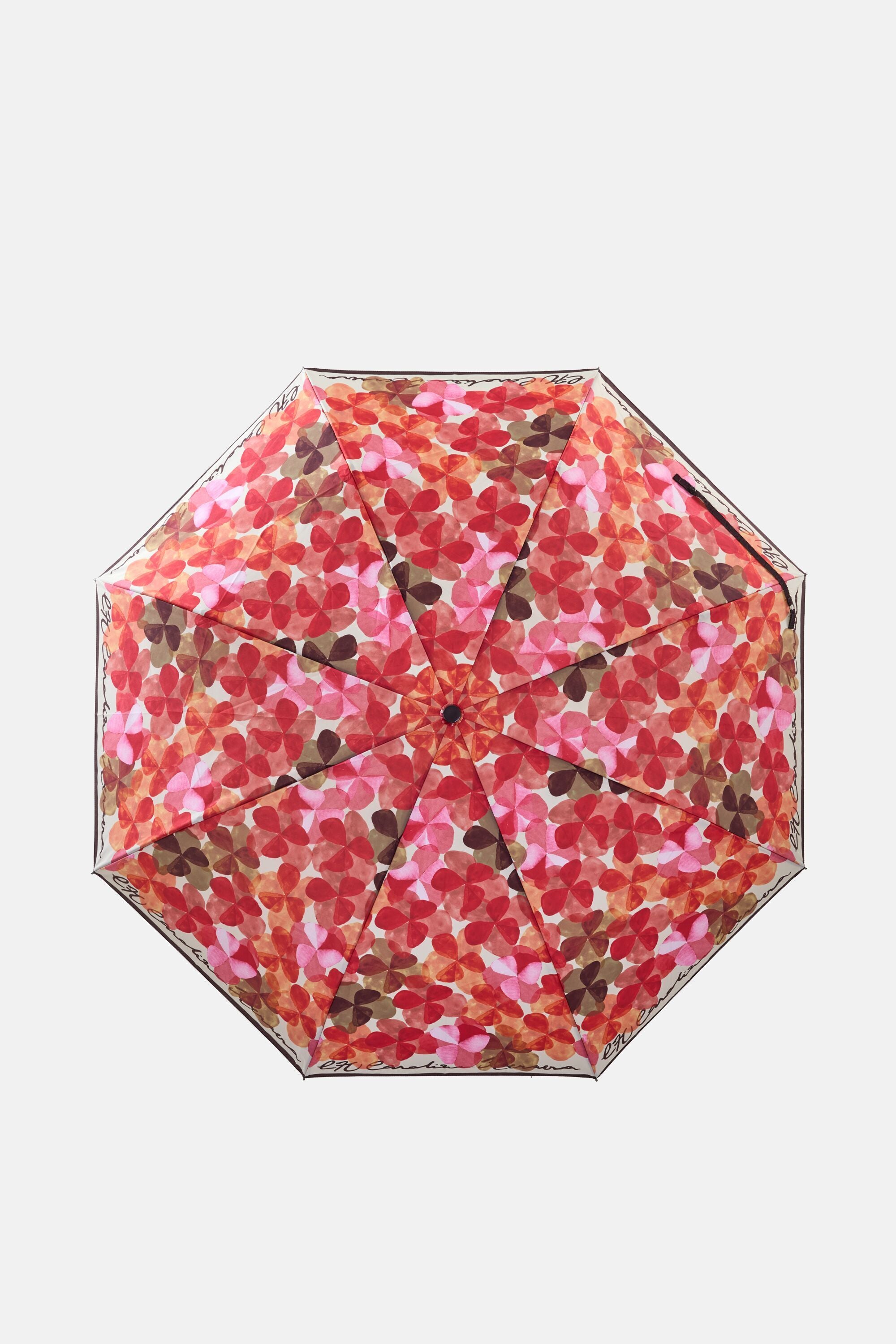 Jasmine Print Foldable Umbrella red/pink - CH Carolina Herrera