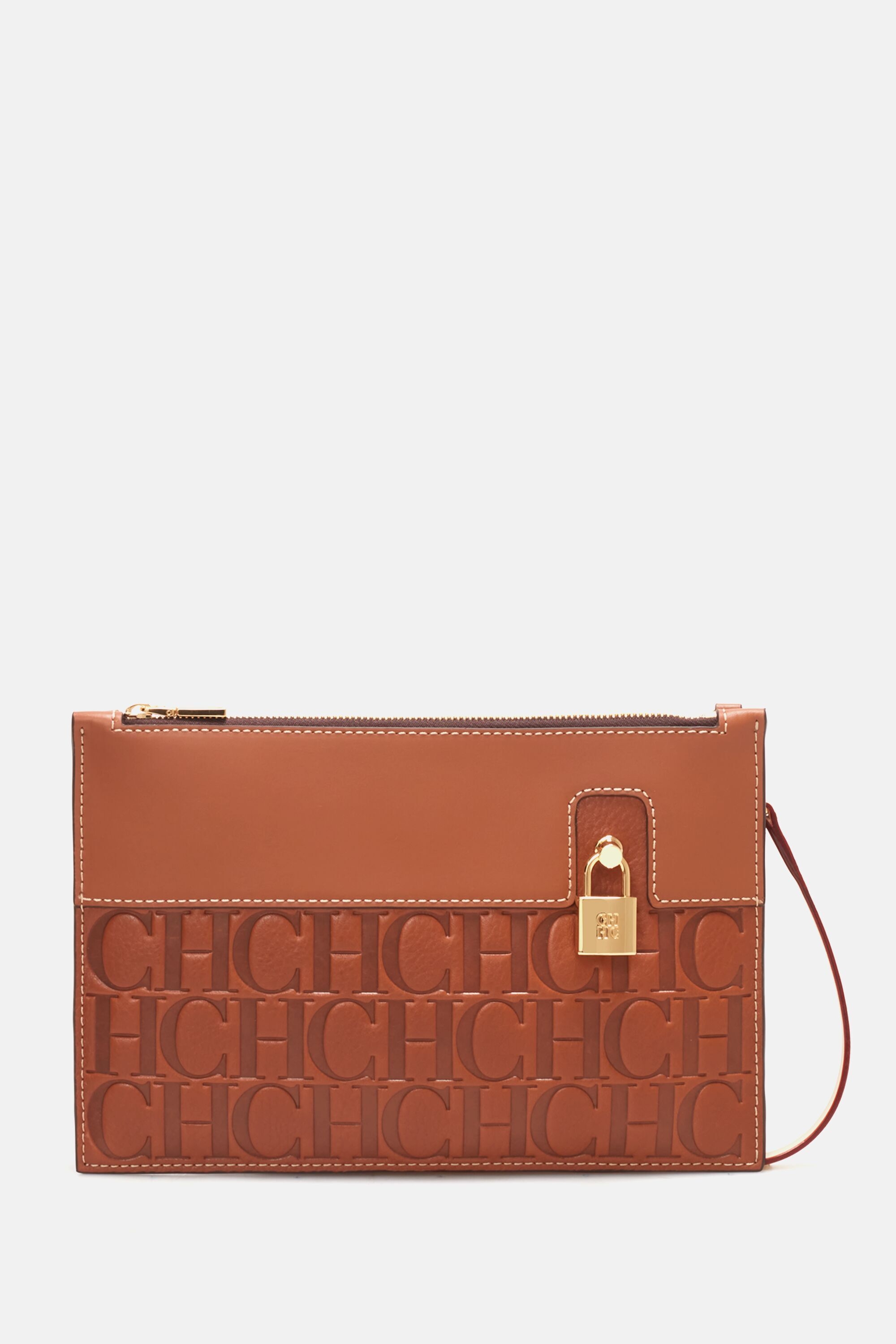 Factory Locked | Shoulder pouch cognac - CH Carolina Herrera United States