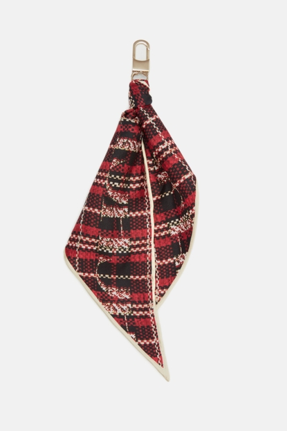 CHartan scarf bag charm