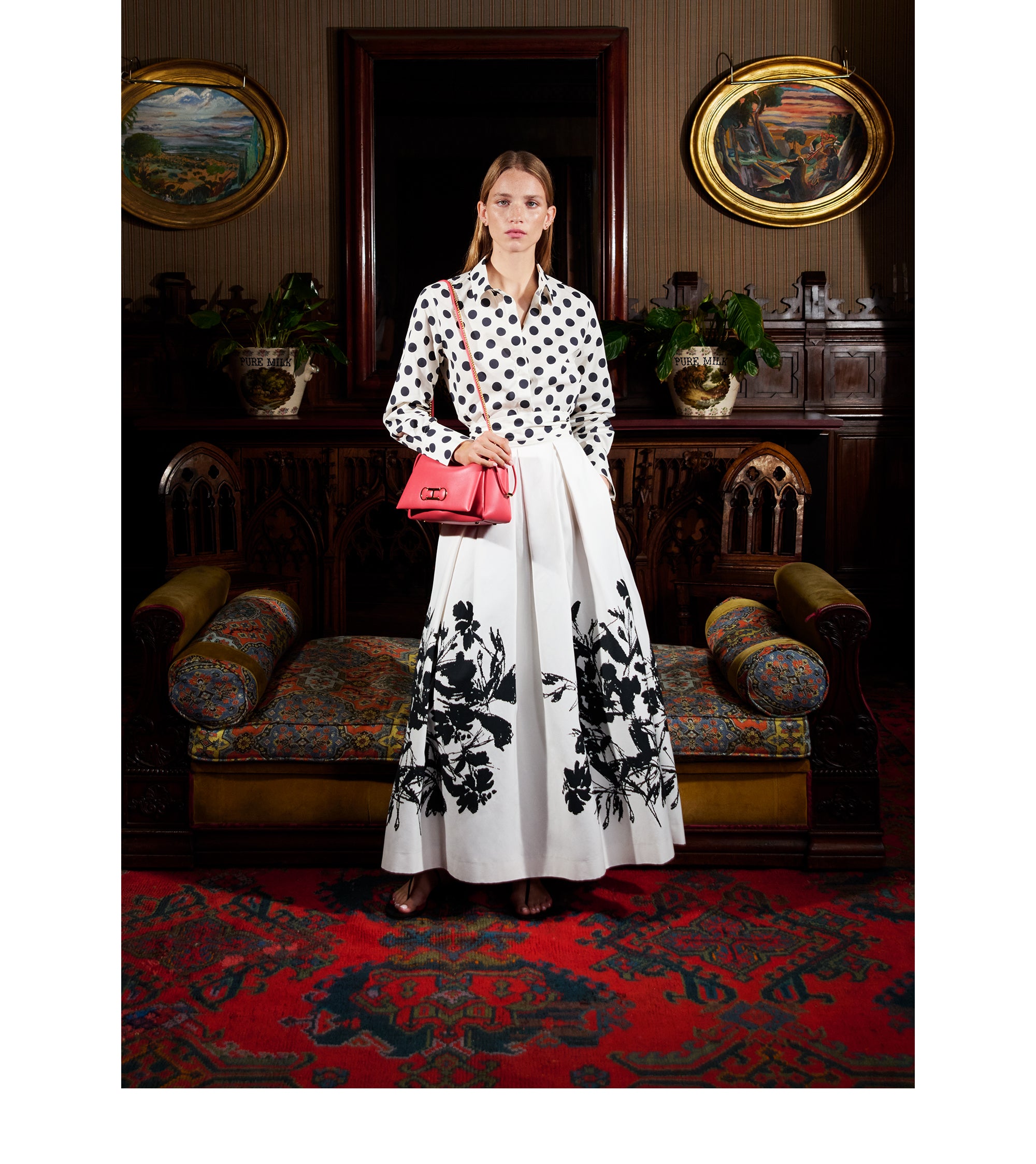 Falda Midi Moiré Lacito Insignia